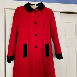 Big girls red dress coat